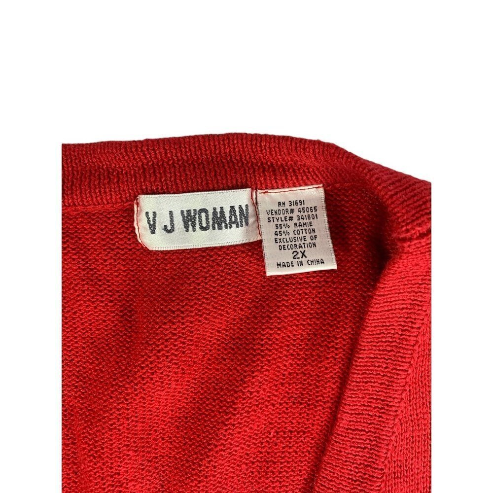 V J Women's North Pole Christmas Sweater - Picture 3 of 7